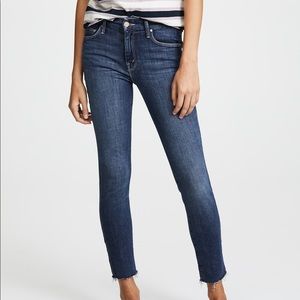 MOTHER Denim The Looker Ankle Fray Jeans in Girl Crush